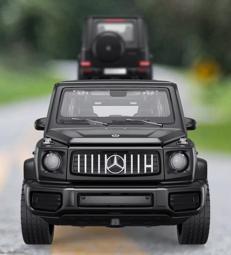 Image of Diecast Mercedes AMG G63 G-Wagon Toy Car - 1:32 Scale Alloy Car with Light & Sound, Pull-Back Off-Road SUV Toy for Kids Collectors, Gift for Boys & Enthusiasts (Color As Per Stock)