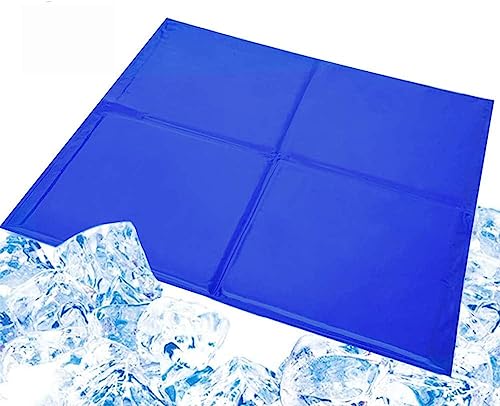 AlfaView Alfombra de enfriamiento para Mascotas para Perros Gatos Estera de Gel enfriamiento automático activada por presión para Perrera Jaula Cama, Ideal para hogar Viajes (XL 37.8 * 31.7Inch)