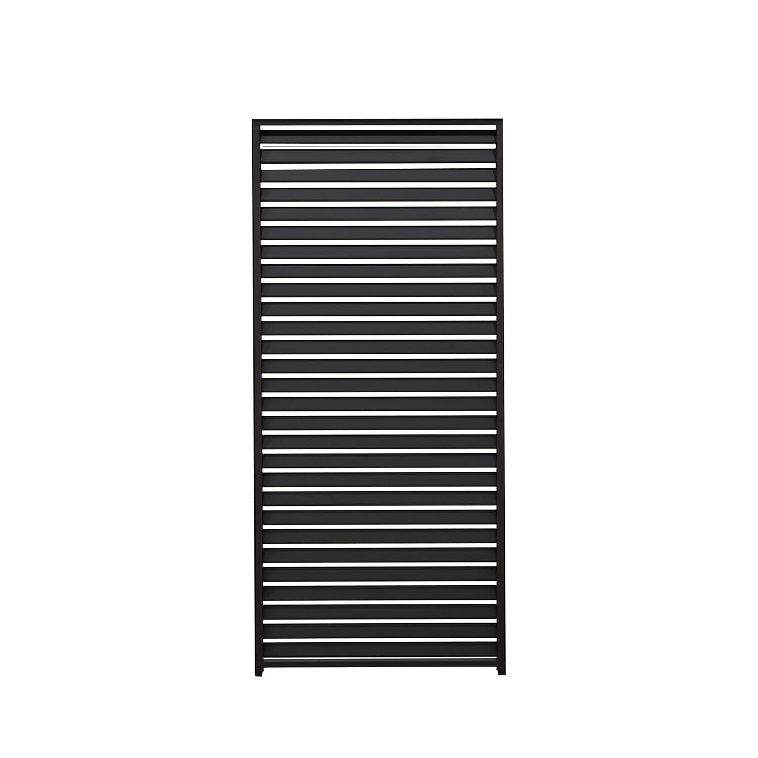 Mirador Accessory - Aluminum Fixed Shutter Wall 1/3 13' Side for 111 Series, Elegant Louvered Design for Optimal Privacy, Sunlight Control, Charcoal,