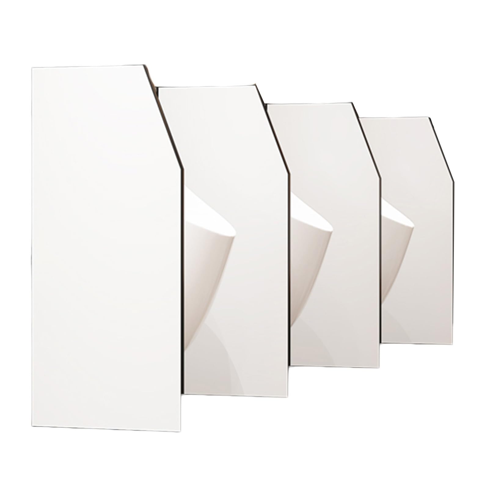Height 35.43in Urinal Baffle,Urinal Screen Toilet Partition,Urinals Partition with Stainless Steel Fittings,for Hotels/Shopping Malls/Public Places(White,1pcs)