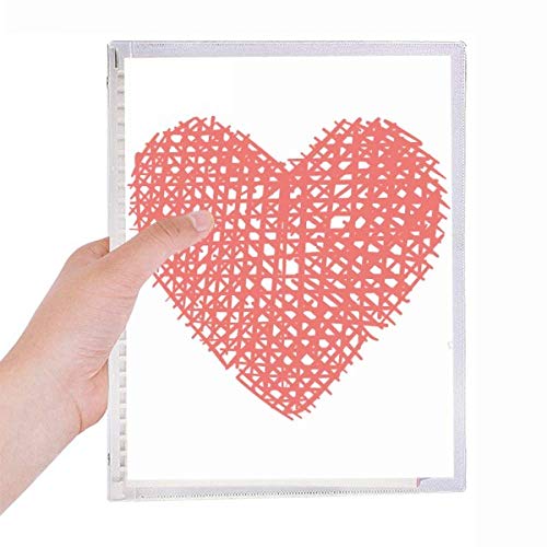 Carnet de notes en spirale rechargeable rose graffiti A5 pour le quotidien