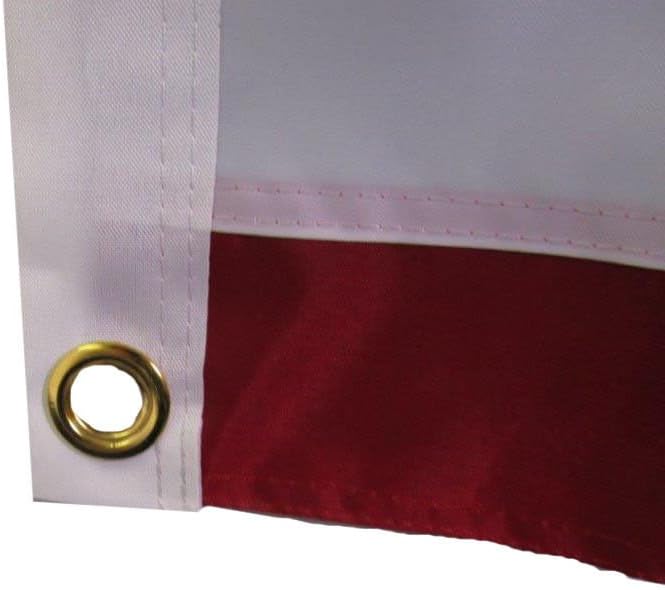 AES 3x5 Embroidered Gadsden 1st Navy Jack Don't Tread 210D Nylon Flag 3'x5' Clips Nylon Fade Resistant Double Stitched Premium Penant House Banner Grommets