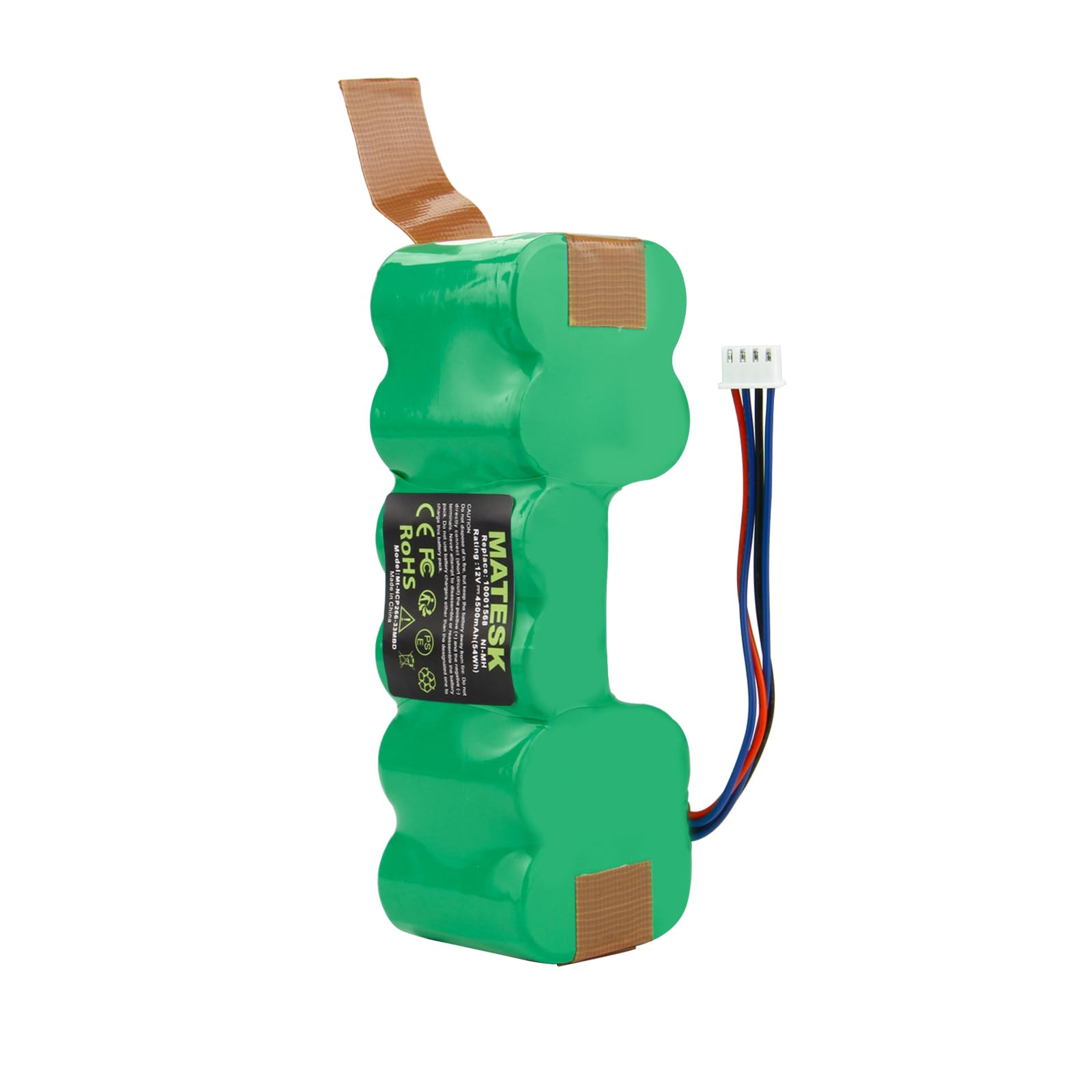 Batteria Ecovacs Deebot 12V 4500mAh Ni-MH Per M88, 900, 700, 901, 907, OZMO 600/610 E Molti Altri Modelli
