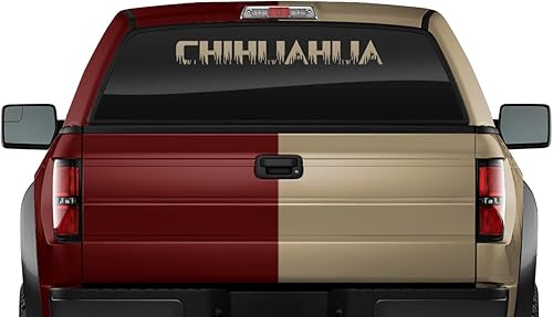 Chihuahua MX Mexico Decal Sticker Windshield Window Vinyl Graphic Banner Rear Back Car Truck SUV Vehicle Estado Calcomanía Troca Carro 36"x4.25"+