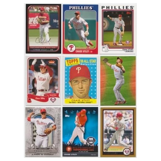 Chase Utley / 40 Different Baseball Cards Featuring Chase Utley!