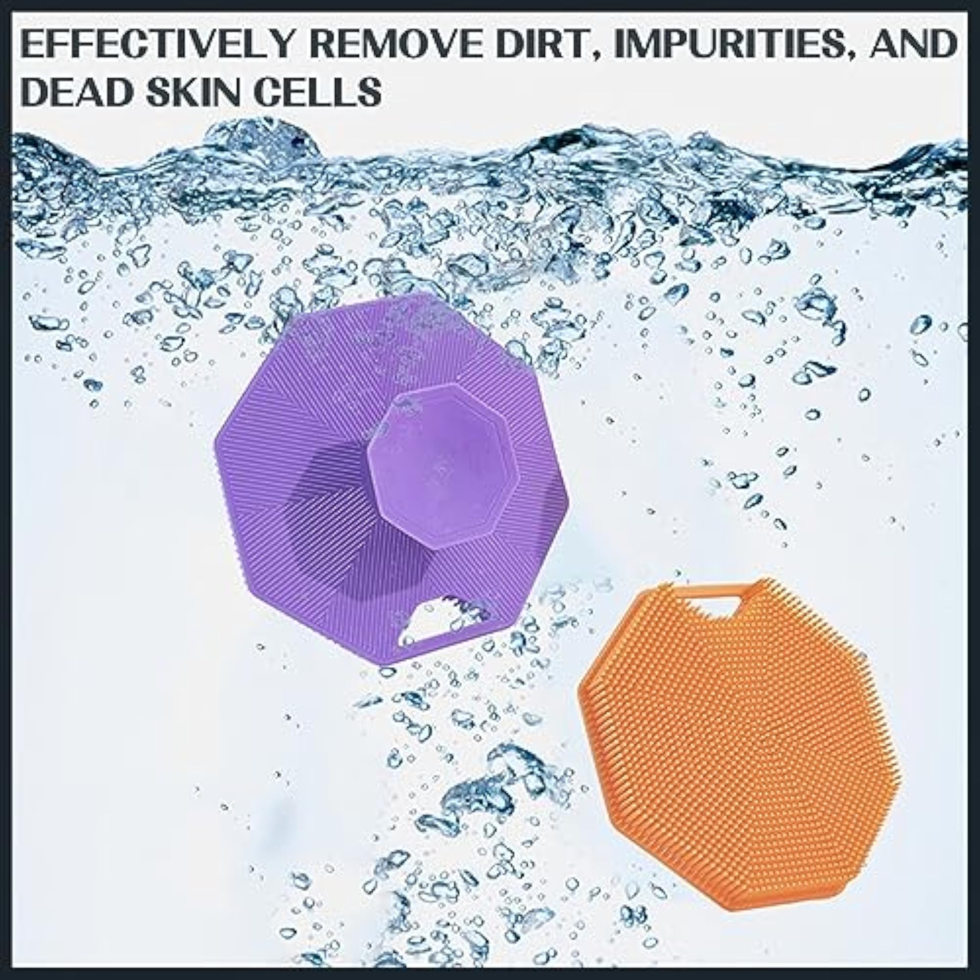 Silicone Body Scrubber, Multi-Function Exfoliating Tool