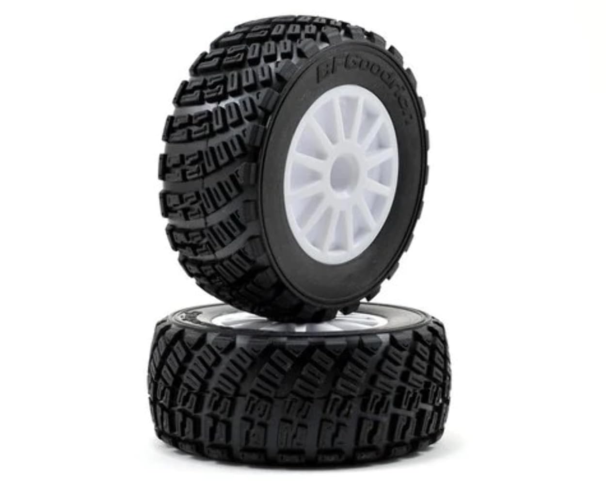 Traxxas 18,981,4 cm zamontowane opony i koła model "Części samochodowe, białe