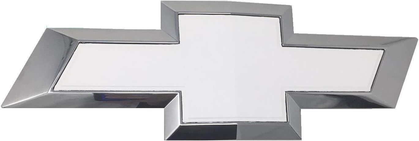 Qbc Craft Chevy Bowtie Emblem Vinyl Overlay (3 Pack) Matte White 3M Cut-Your-Own Car Wrap Kit DIY GM Symbol Logo Easy to Install air Release Film 12” x 4” Sheets (x3)