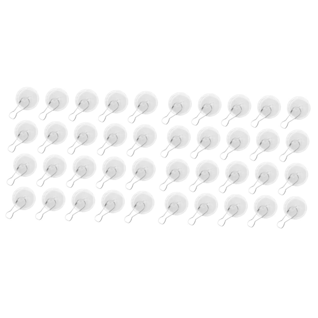40piezas Ganchos De Techo Adhesivos Transparentes Ganchos Fuertes Para Colgar Decoraciones Sin Necesidad De Perforar Para Plantas y Luces Interiores y Exteriores
