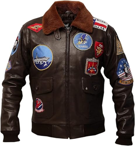 Navy G1 Jacket Tom Cruise Top Fighter Bomber Leather Jacket Aviator MA 1 Air Force Military Army3