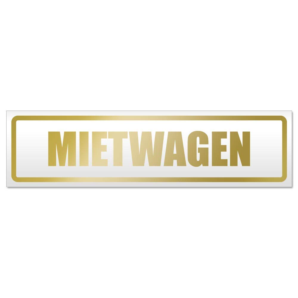 Kiwistar Magnetschild – 45 Cm In Gold, Magnetisch Für Auto & Metallflächen, Wiederverwendbar & Witterungsbeständig