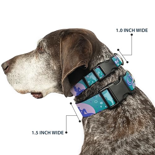 Collar para perro azul de la Sirenita para paseos playeros y parques con hebilla Buckle-Down 3