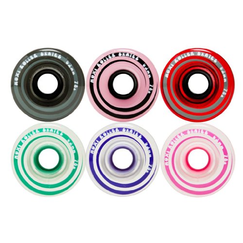 Moxi Gummy/Juicy 78A Indoor or Outdoor Quad Roller Skate Wheels by Riedell Smoke 4pk É