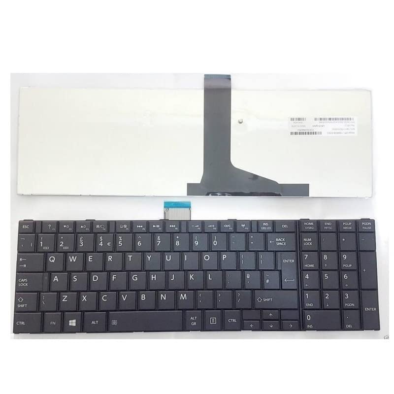 Clavier Toshiba Satellite C850 L850 S855 Noir Disposition UK US Touches de Remplacement