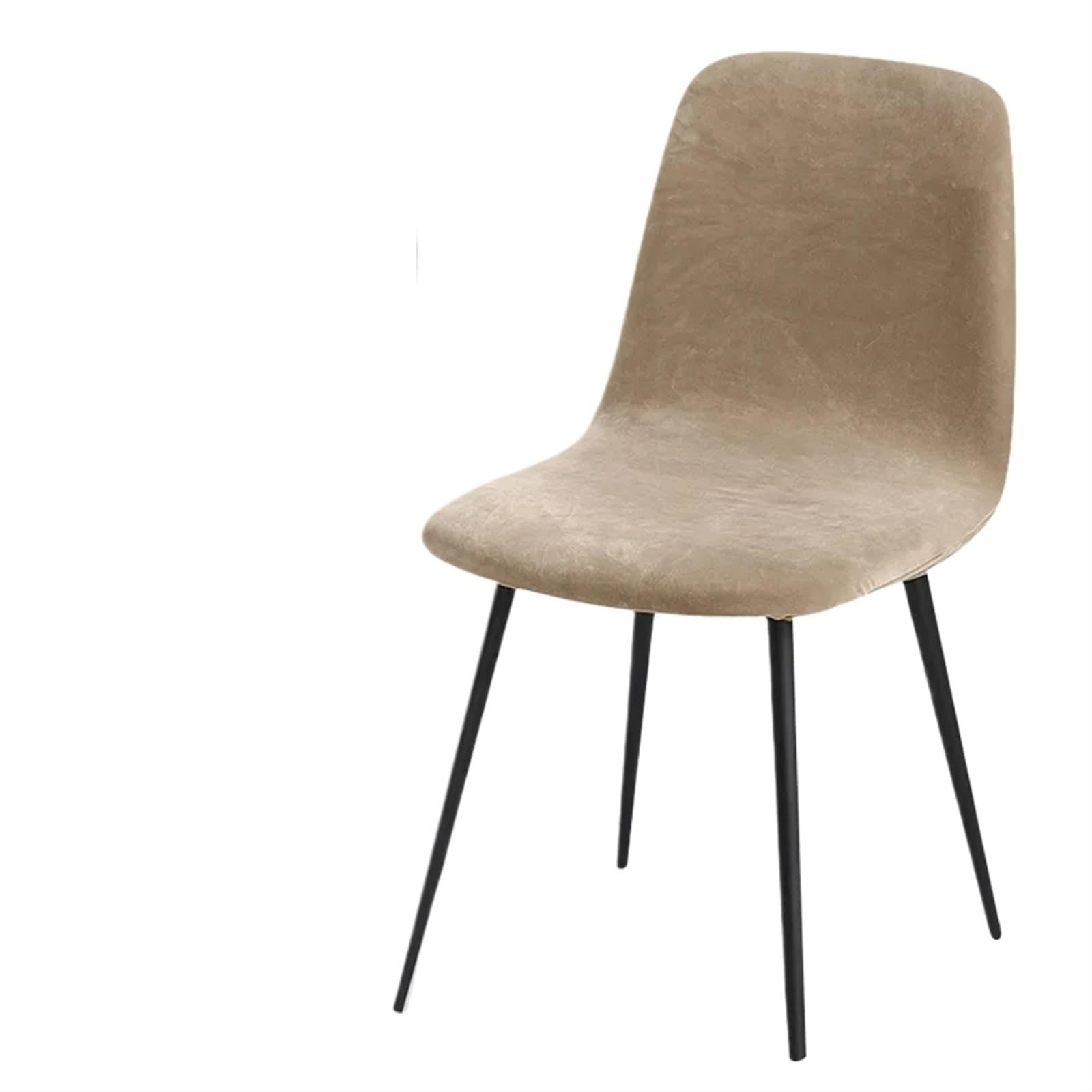 Stuhlhussen Schwingstuhl Samtstoff, 23 Farben, Kurze Rückenlehne, Stuhlbezug, kleine Größe, Stuhlhussen, Barstuhl-Sitzbezug for Esszimmer, Zuhause, 1/2/3/4 Stück(3779D-04,6 Pieces)
