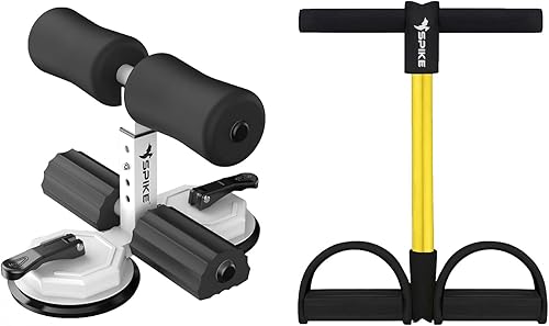 Spike Ejercicio de abdominales con doble ventosa para ejercicios abdominales, entrenamiento muscular de piernas, músculos del brazo, ejercicio