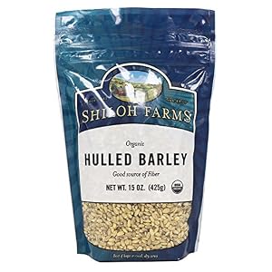Organic Hulled Barley Grain from Shiloh Farms – 15 oz Pouch | Organic pantry staple for baking, cooking, or everyday recipes. Non-GMO quality ingredients.
