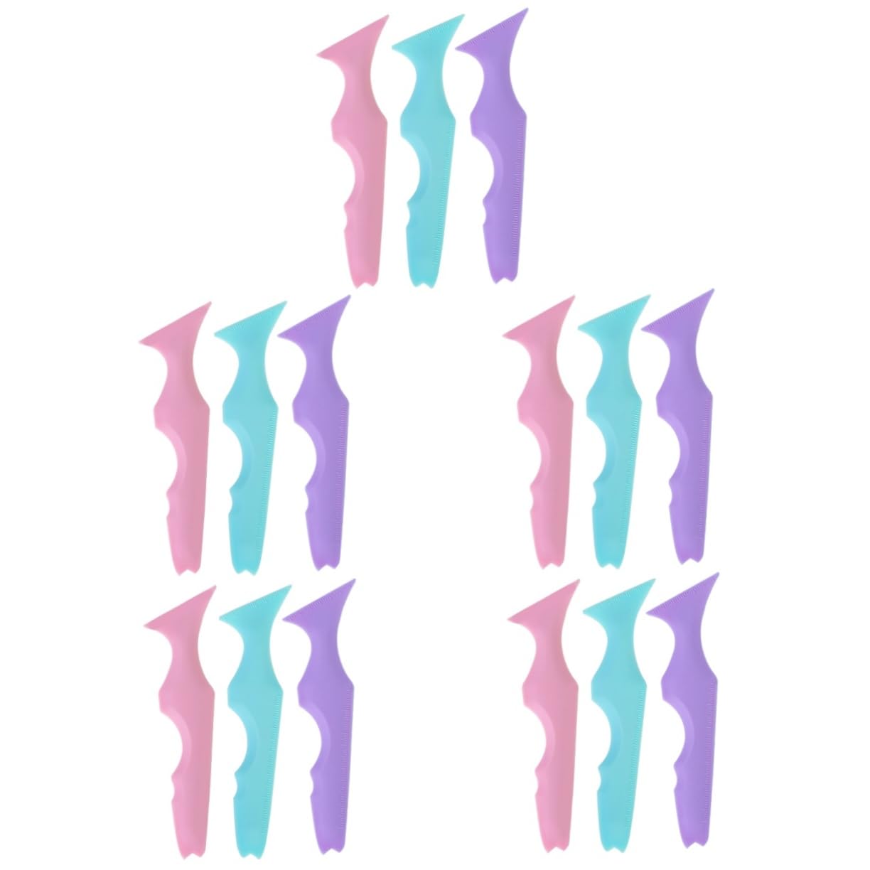 MAGICLULU 5 Set Di Stencil Per Eyeliner in Silicone Per Mascara Strumento Per Il Trucco Applicatore Per Eyeliner Per Ragazze 3 Pezzi*5