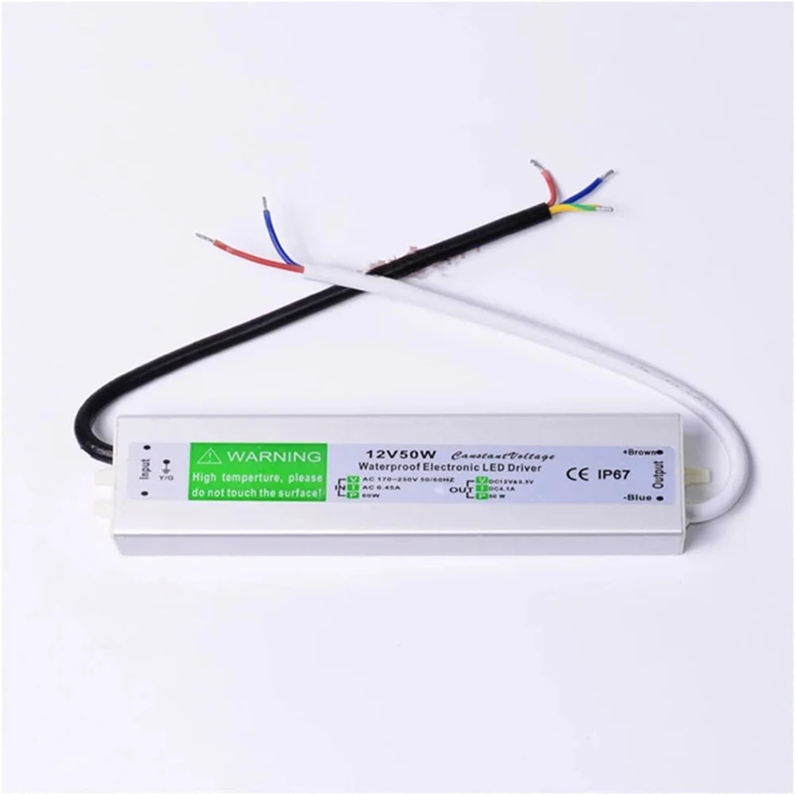 Transformador LED DC12V for iluminación de piscinas, iluminación exterior enterrada en césped, iluminación subacuática for plantas(12V 30W,DC24V)
