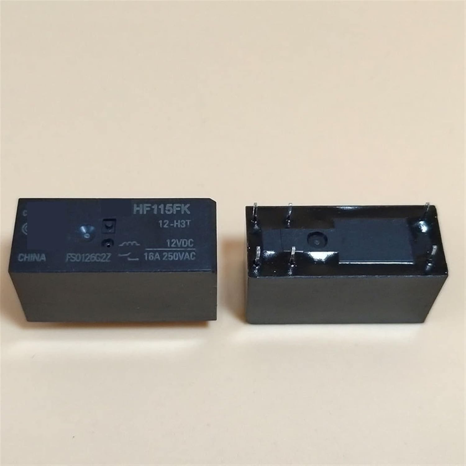 5Pcs Power Relay Hf115f Jqx-115f 005012024 2hs4 5v12v24v(Silver)