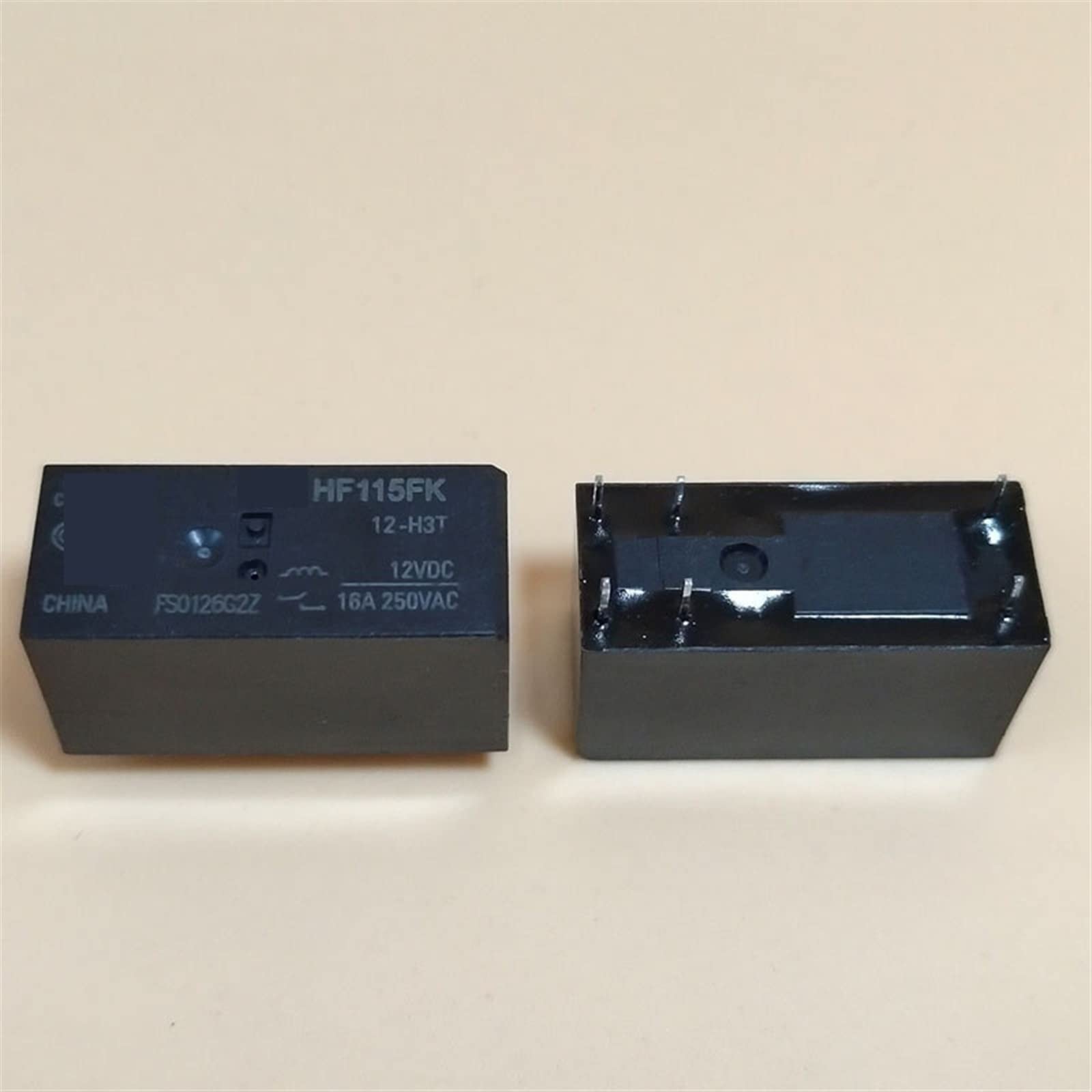 QEFHSVVZE 5Pcs Power Relay Hf115f Jqx-115f 005012024 2hs4 5v12v24v(12V)