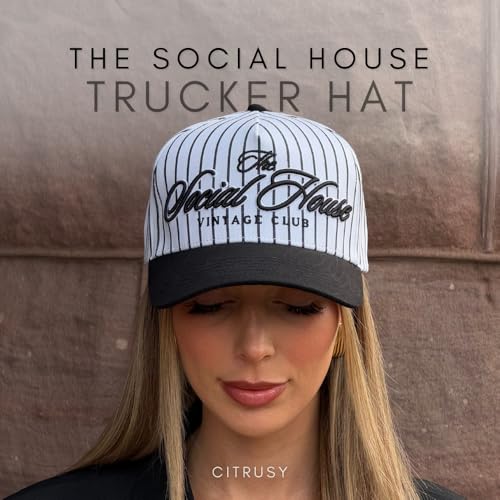 Image of Vintage Fashion Trucker Hat | Men & Women | Trendy Cute Retro Red Caps for Country & Western | Camo Fur Cotton | Snapback