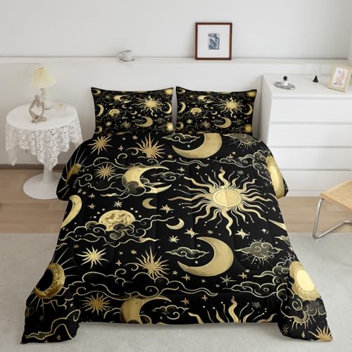 Edredón exótico matrimonial de microfibra suave con estampado galaxia Feelyou 2