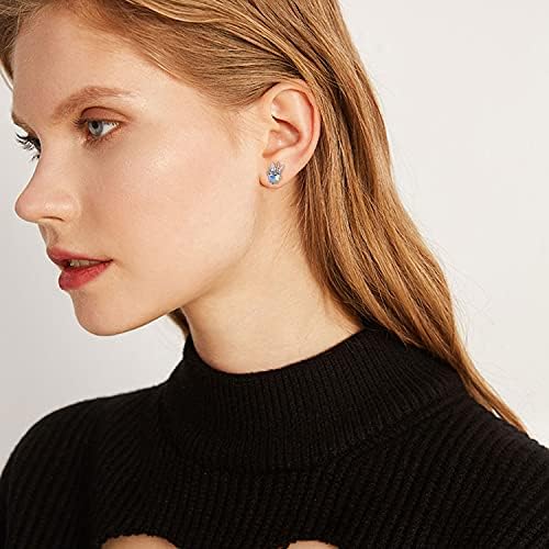 Unicorn Earrings 925 Sterling Silver Hypoallergenic Crystal Stud Earrings Cute Animal Earrings Jewellery Unicorn Gifts for Women Girls