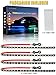 LEYMANRIYA Led Light Strip Exterior Interior 24inch 5050 SMD Led Strip Light IP68 Waterproof Flexible Lights 12V for Car SUV Truck Marine Boat Golf Cart White Pack of 4