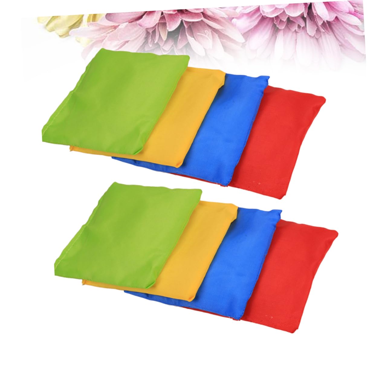 Happyyami Juego de Bolsas de Frijoles Ligeras 12 Piezas de Nylon, Diseño Resistente y Costura Refinada para Niños para Juegos al Aire Libre y Escuela