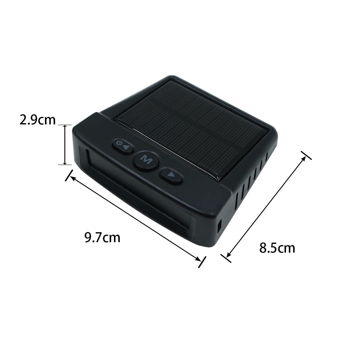 SYLEN Un ensemble de système de surveillance de la pression des pneus TPMS, surveillance de la pression des pneus de véhicule à 6 roues, charge solaire ou USB