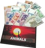 IMPACTO COLECCIONABLES Billetes del Mundo - Colección de Billetes - 17 Billetes Diferentes de Animales