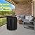 Rilime Fire Pit Cover,32in Round Propane Firepit Cover for Best Choice,Outside Gas Propane Fire Pit Table Cover Round Fire Pit Column-32 x 25inch