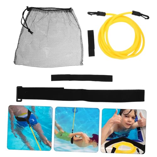 Kit de entrenamiento de resistencia para natación con banda elástica ajustable miniatura 4