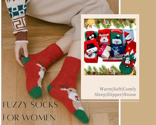 Women Crew | 4 Pairs Smiley Face Print Red Heart Preppy Design Fruit Graphic Cute Girls Cotton Socks | US 6-83