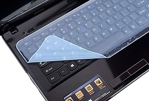 Image of FLUBUY Universal Silicone Keyboard Protector Skin Cover | Dust Protector for 15.6-Inch Laptop (Transparent)