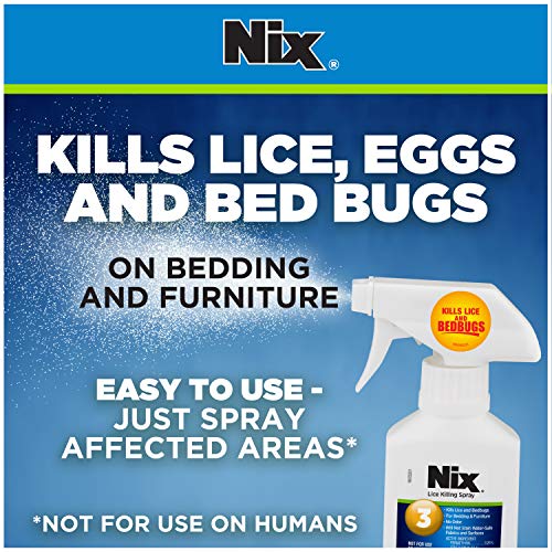 Nix Lice & Bed Bug Killing Spray For Home, Bedding & Furniture, 5 Fl Oz #TOP1
