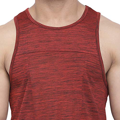 Image of CHKOKKO Men Polyester Printed Gym Co-Ord Sets Sleeveless Tank Top With Shorts