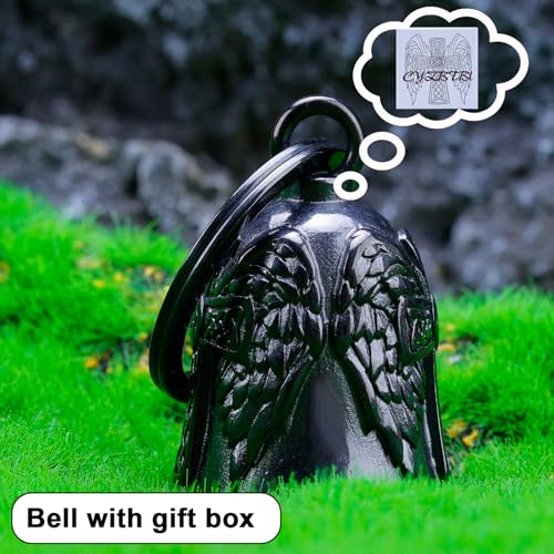 Sinos masculinos de motocicleta – Sino de anjo de motocicleta para homens e mulheres, acessório de m