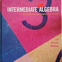 Intermediate Algebra Custom Edition for Pasadena City College 0536480540 Book Cover