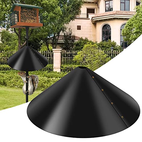 18 inch Squirrel Baffle Wrap Around Squirrel Proof Baffles Durable Plastic Bird Feeder Guard Pole Mounted Outdoor Hanging Squirrel Flapper for Hanging Bird Feeders Poles and Bird House