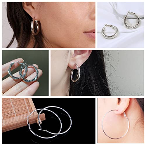 36 Pairs Gold Hoop Earrings for Women, Chunky Gold Hoop Earrings Multipack,Hypoallergenic Big and Small Gold Earrings Set for Birthday Party Jewelry Gift4