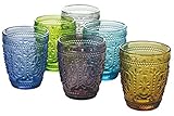 Superficie trabajada Villa d’Este Home Tivoli 5907719 Kora Light/Imperial Juego de 6 Vasos de Agua de 295 ml de Cristal