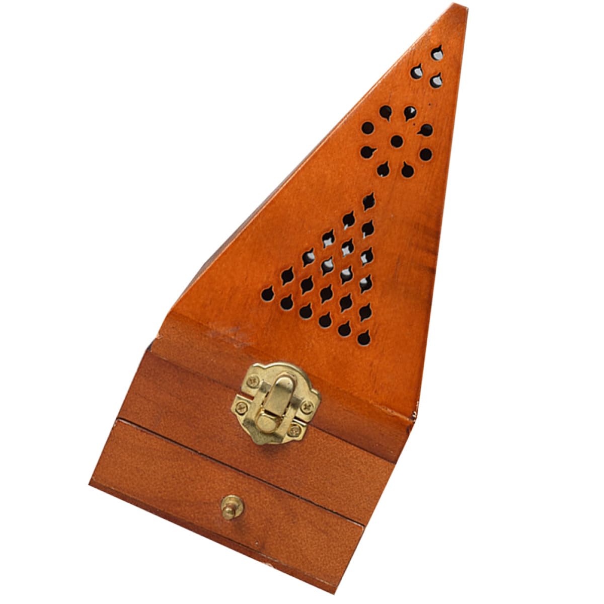 Holz Weihrauchbrenner in Pyramidenform Tisch Räuchergefäß für Meditation und Entspannung Schreibtischdekoration für Weihnachten und Einzug