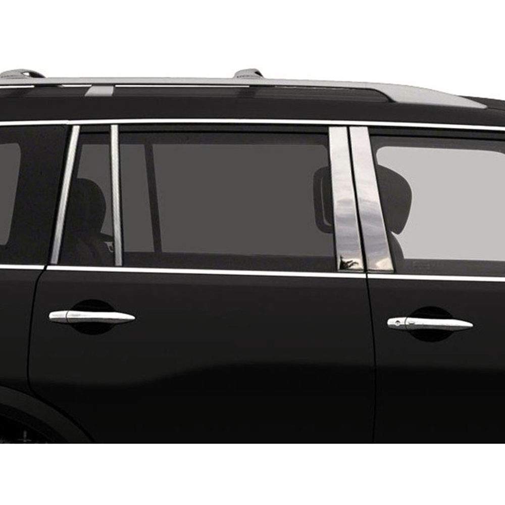 Polished Pillar Post Trim fit for Infiniti QX80 2014-2020 [8pcs]