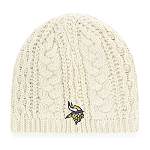 OTS NFL Minnesota Vikings Women's Waco Beanie Knit Cap, Natural, Women's