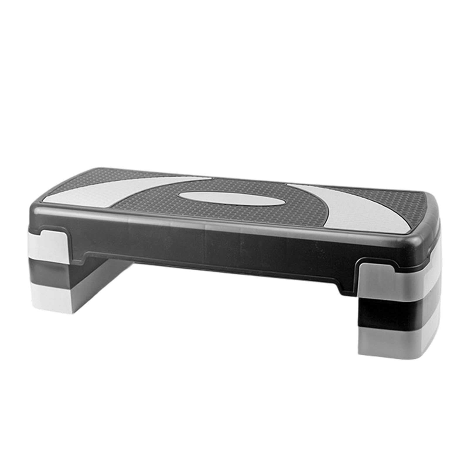Brrnoo Platforma do ćwiczeń Fitness 78 Cm Antypoślizgowy Stepper do ćwiczeń | Regulowane 3-stopniowe Przełożenia, Solidna Konstrukcja z Siatki ABS, Domowy Trening w Siłowni, kompatybilność z jogą