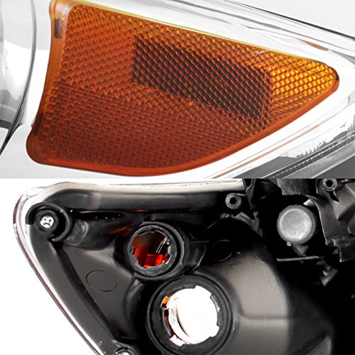 Akkon - For 2011-2013 Toyota Corolla Chrome Clear Headlights Front Lamps Direct Replacement Left + Right Pair #TOP4