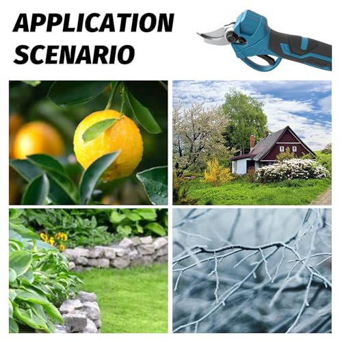 Forbici Da Giardino Elettriche A Batteria, Ricambio Per Makita, Con Batteria Da 2 X 3000 Mah E Caricabatterie, Forbici Da Giardino A Batteria Con Motore Senza Spazzole, Potatura A Batteria, Forbici - 8