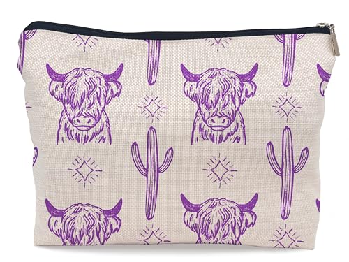 Image of Cow Makeup Bag - Cowgirl Stuff, Western Gifts